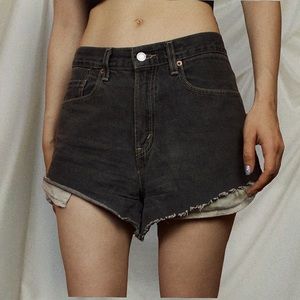 Levi’s Charcoal Denim Shorts